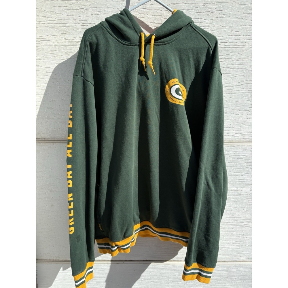 Duluth Trading Co. Men's 2XL NFL Green Bay Packers Hooded Sweatshirt Green